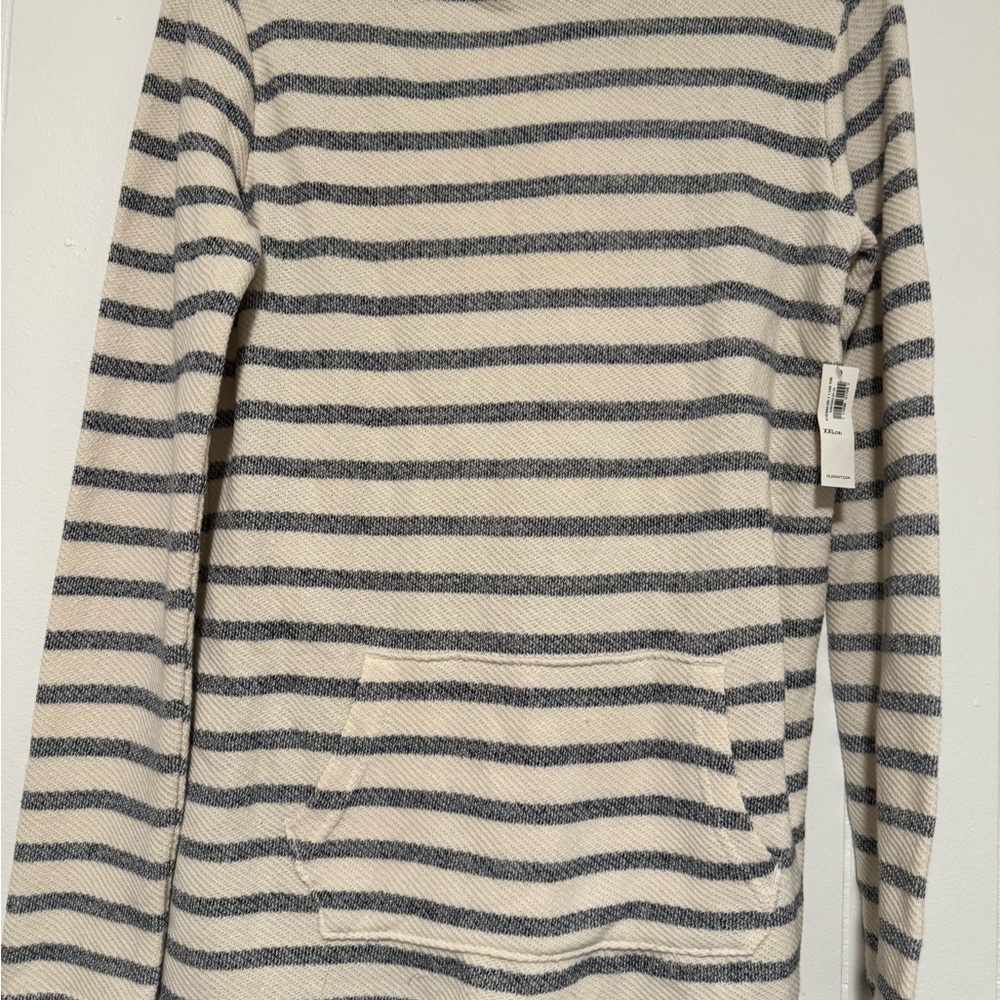 Striped Cali-Fleece Pullover Hoodie